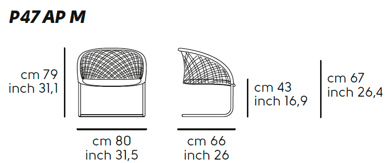 croquis p47 lounge chair midj